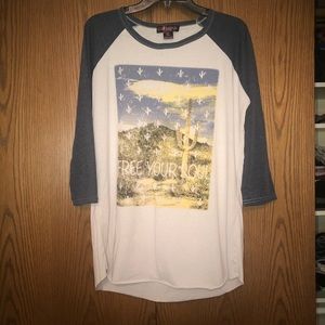 Rock & Roll Cowgirl Baseball T-Shirt